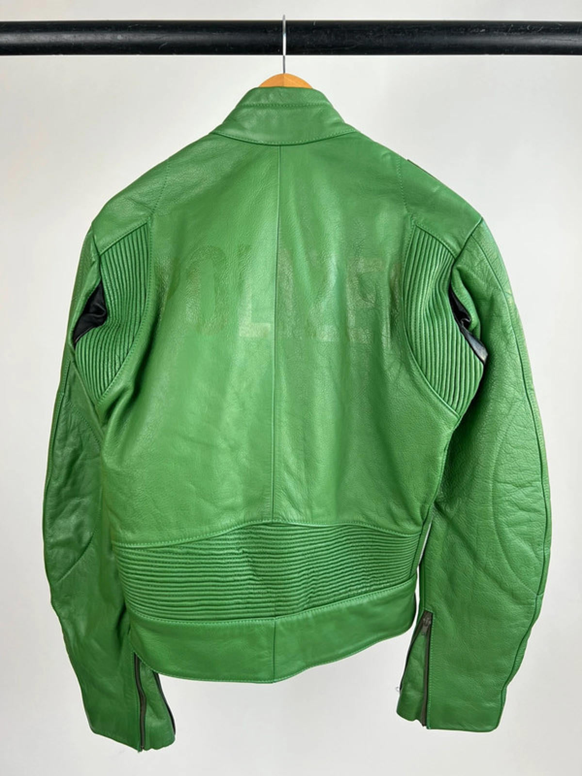 Vintage 80s German Leather Biker Jacket