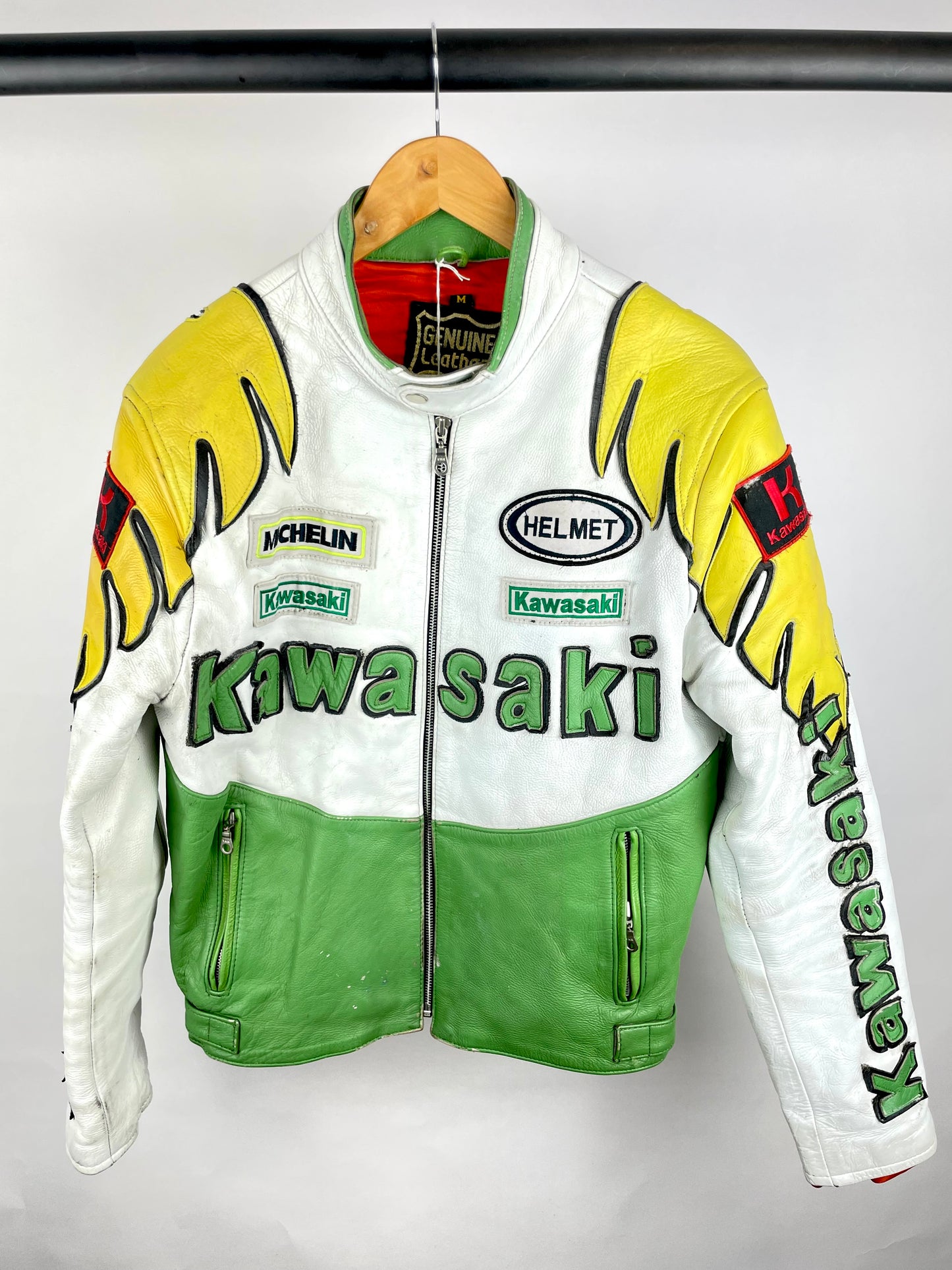 Vintage 90s Kawasaki Motorbike Jacket