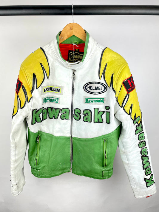 Vintage 90s Kawasaki Motorbike Jacket