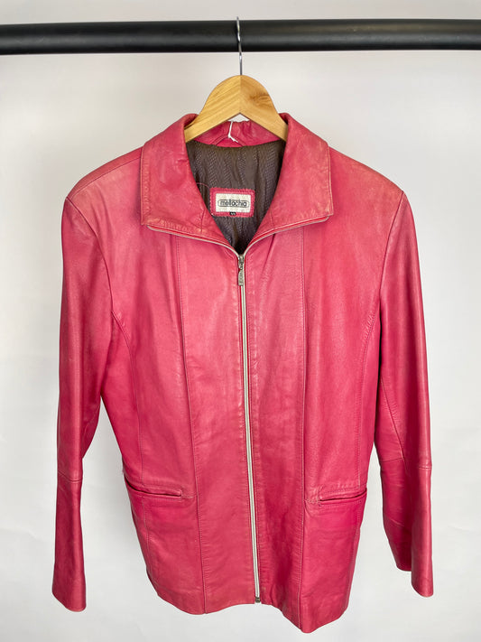 Vintage 90s Mellachia Leather Jacket