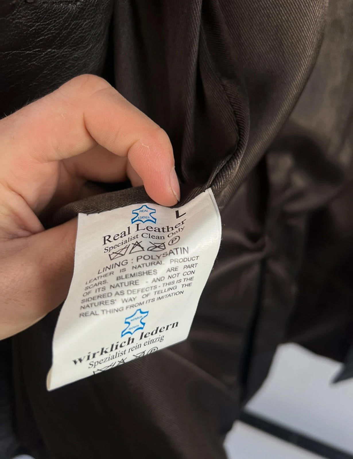 Vintage 90s Long Leather Coat