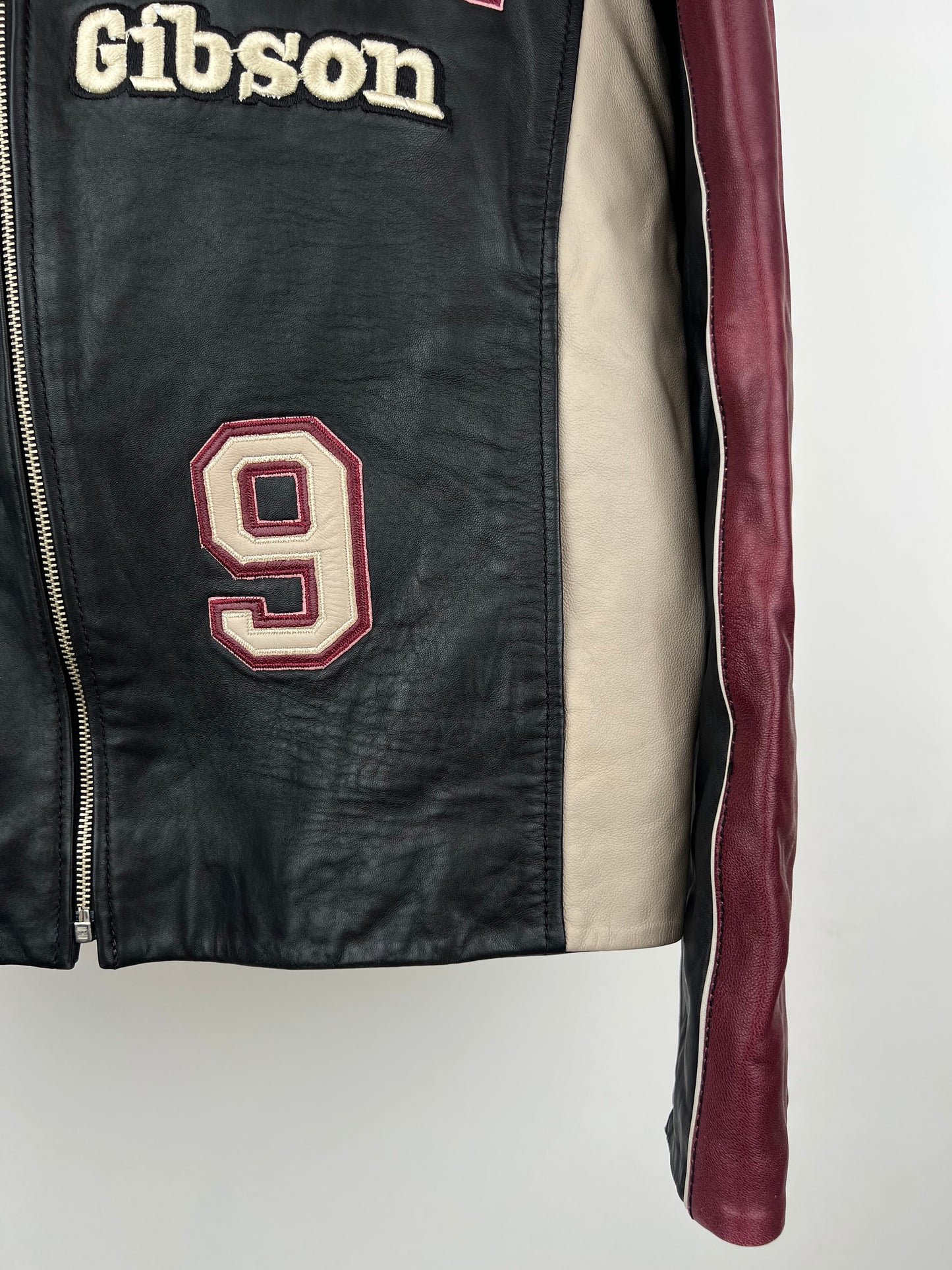 Vintage Dare Devil 90s Leather Biker Jacket