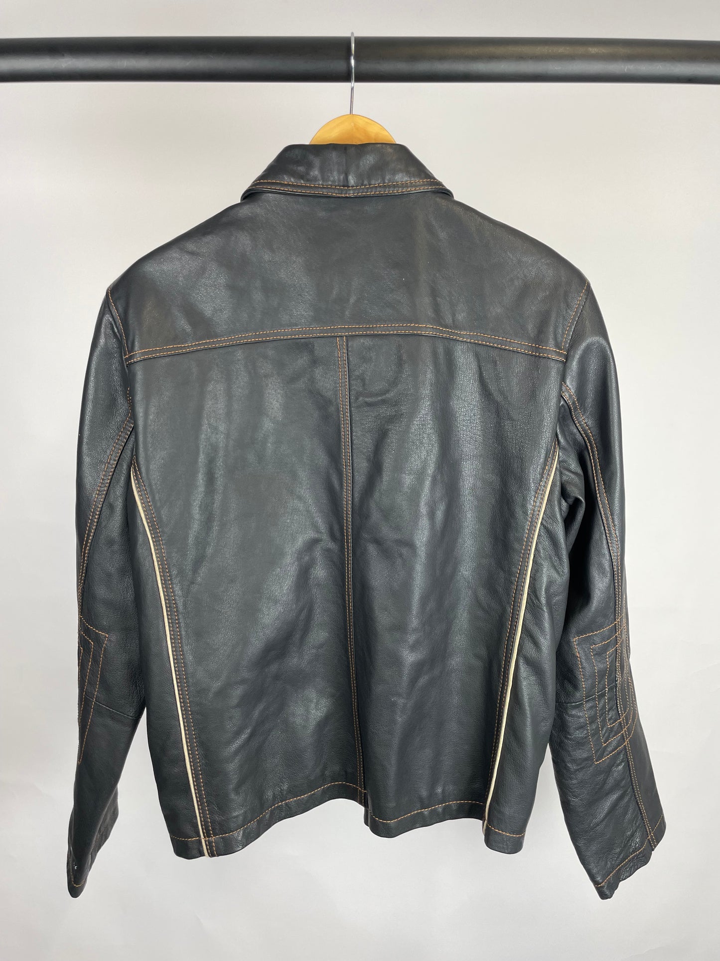 Vintage 90s Club Leather Jacket