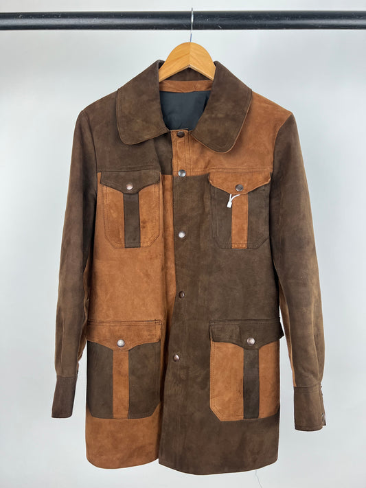 Vintage 70s Suede Two Tone Jacket