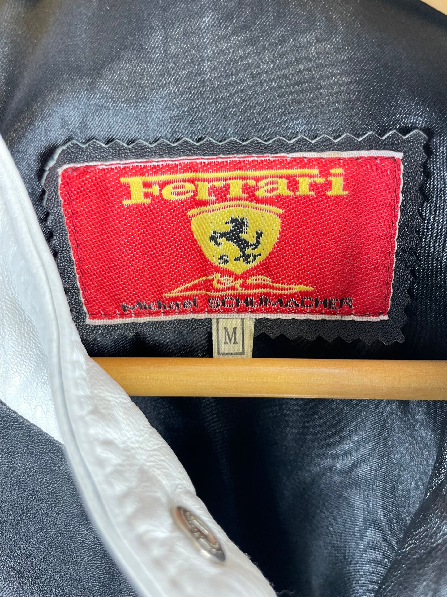 Vintage 90s Ferrari Leather Jacket