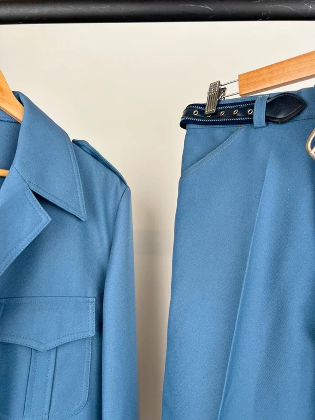 Vintage 70s C&A Flared Safari Leisure Suit