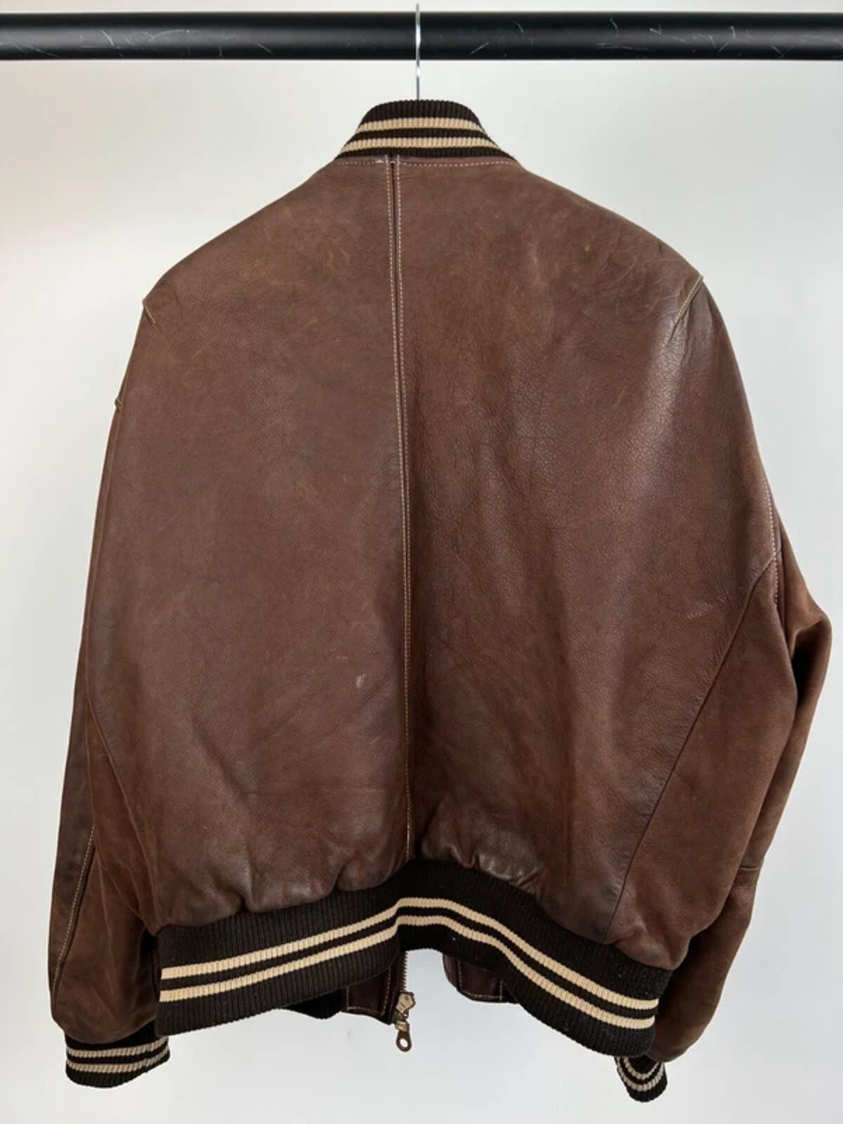 Vintage 90s Noose Leather Bomber Jacket