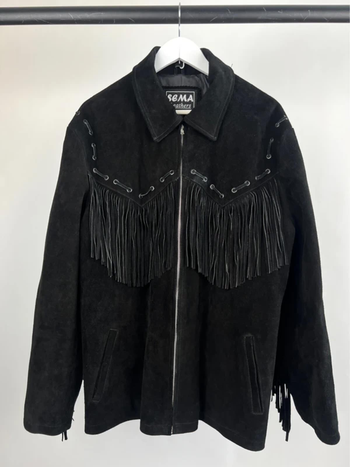 Vintage 70s Tassel Long Suede Jacket
