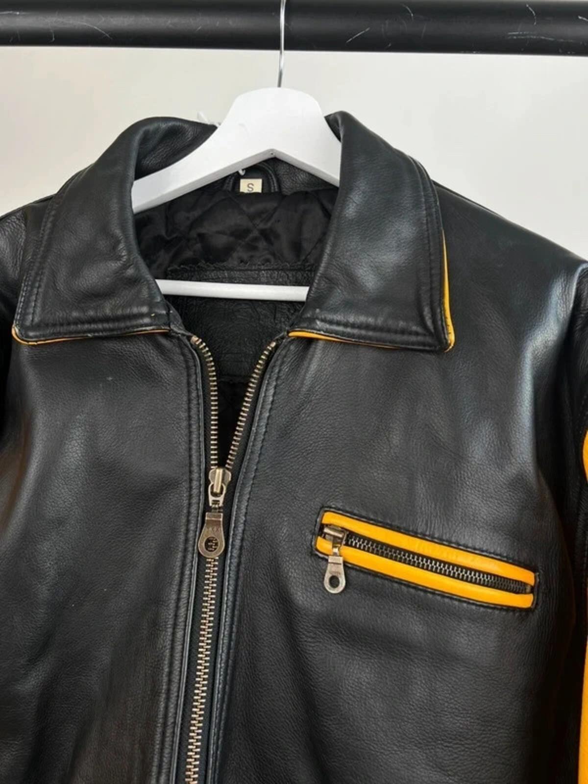 Vintage 90s American Eagle Leather Biker Jacket