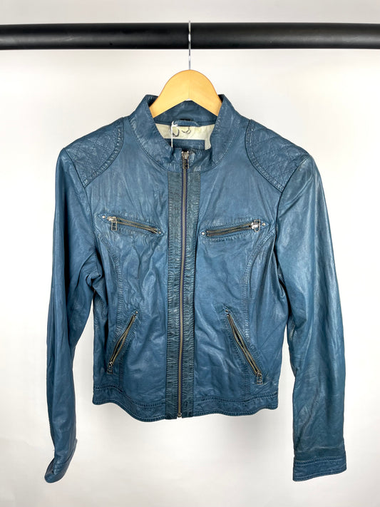 Vintage 90s tiddy wade Leather Jacket