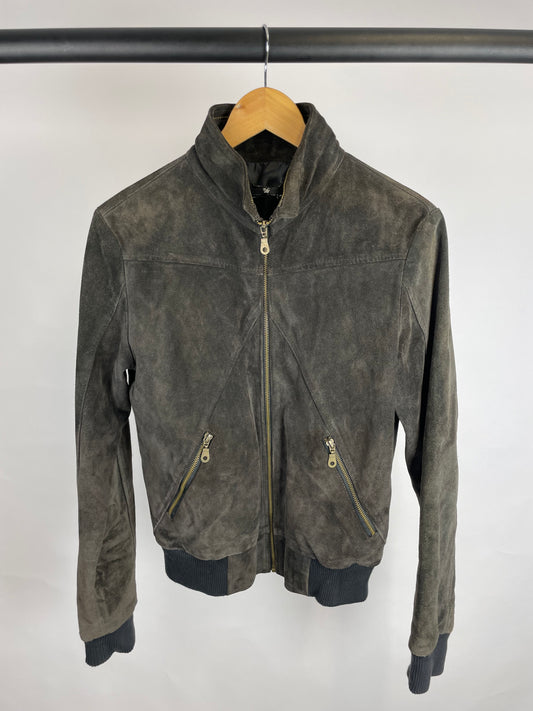 Vintage 90s Bomber Suede Jacket