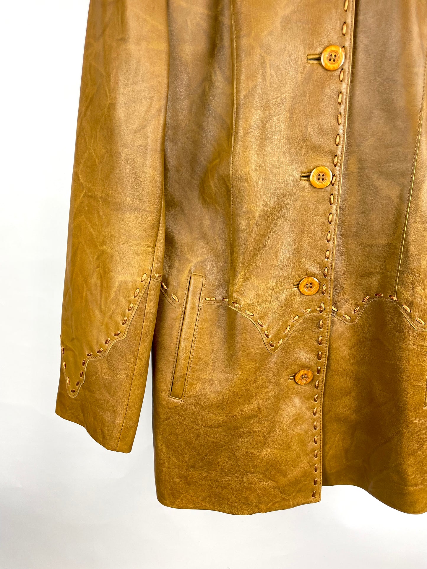 Vintage 90s Altin OK Leather Jacket