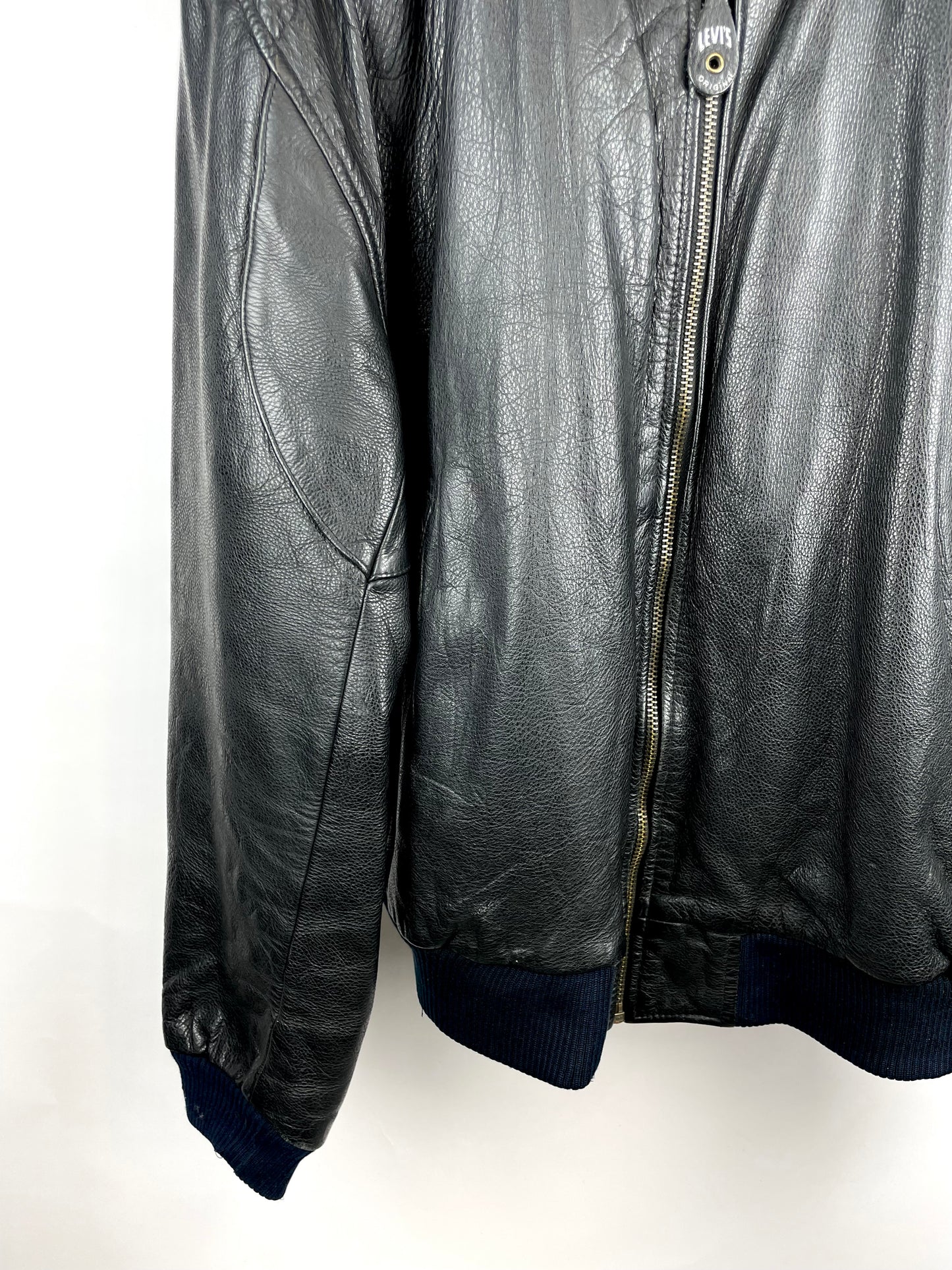 Rare Vintage 90s Original LEVI Bomber Leather Jacket