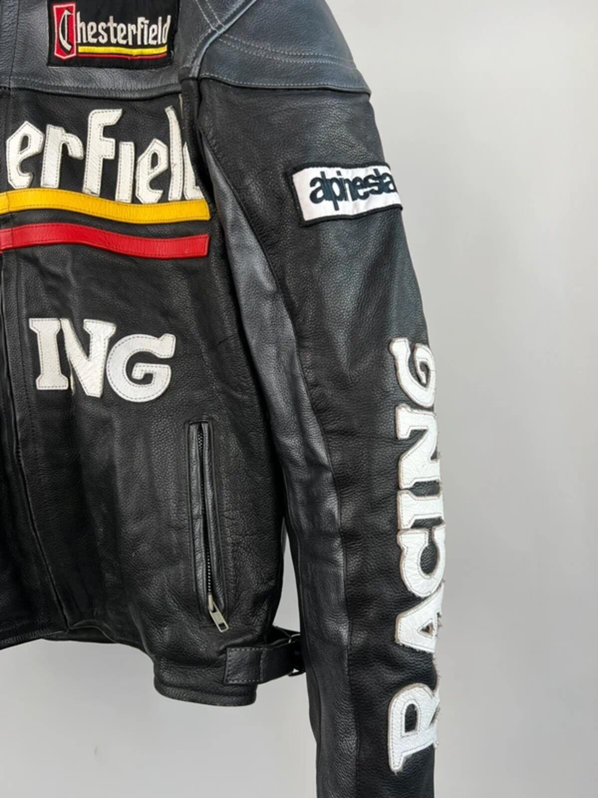 Vintage 90s Chesterfield Leather Biker Jacket