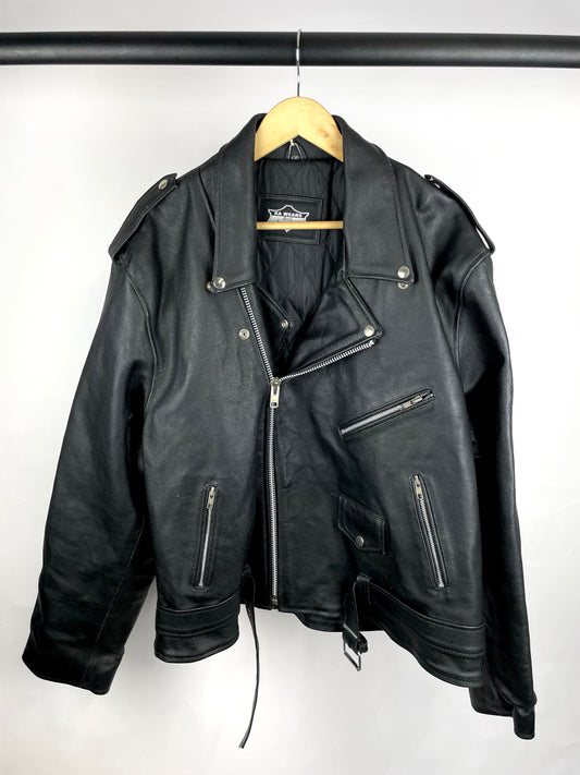 Vintage 90s KA WEARS Tassel Leather Jacket