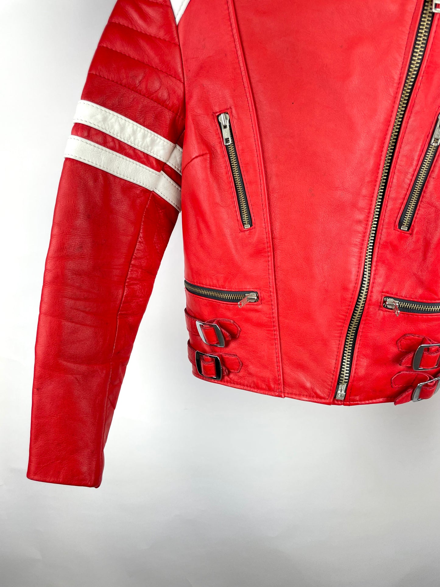 Vintage 90s Leather Motorbike Jacket