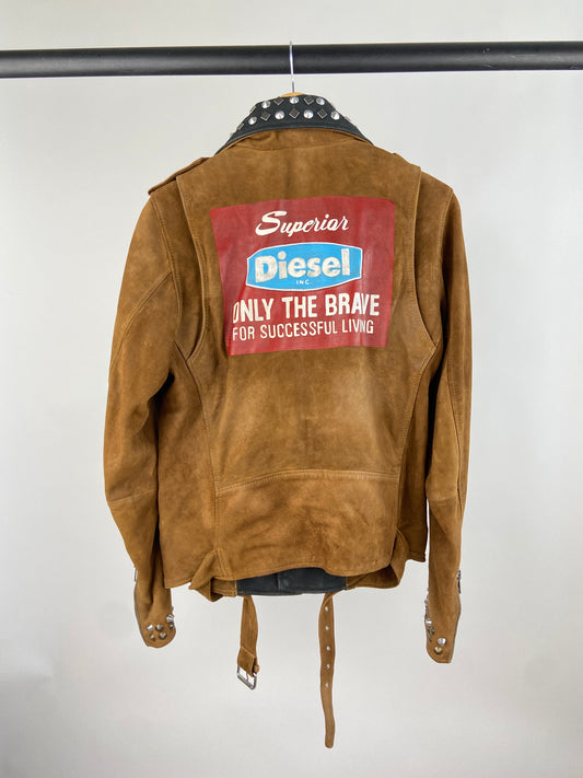 Vintage Diesel ‘Only The Brave’ 90s Leather Jacket