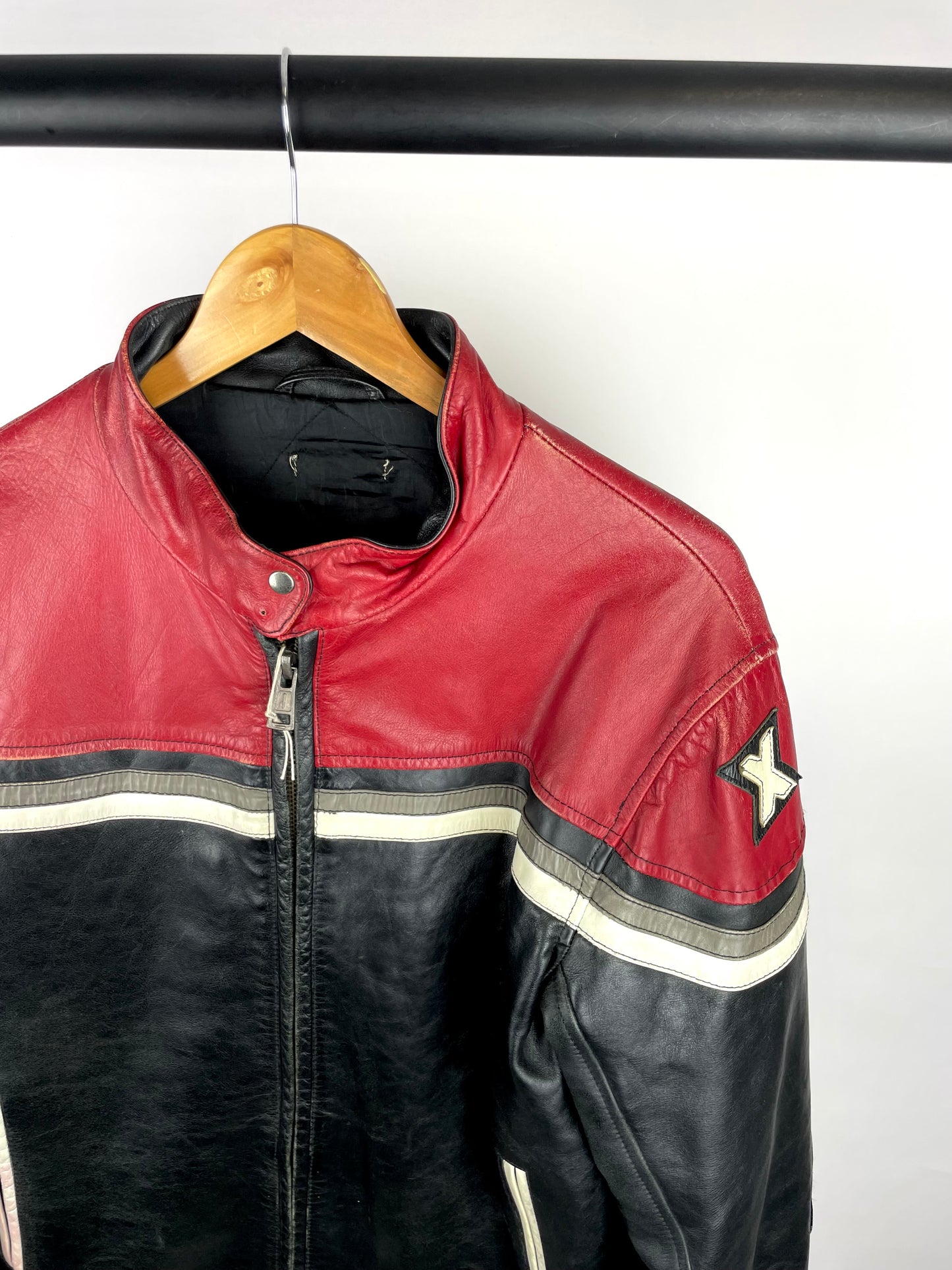 Vintage 90s Leather Motorbike Jacket