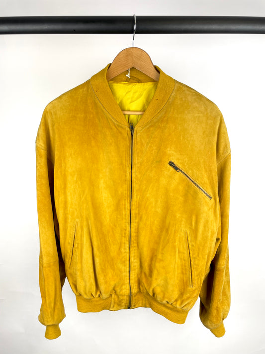 Vintage 90s Suede Bomber Jacket