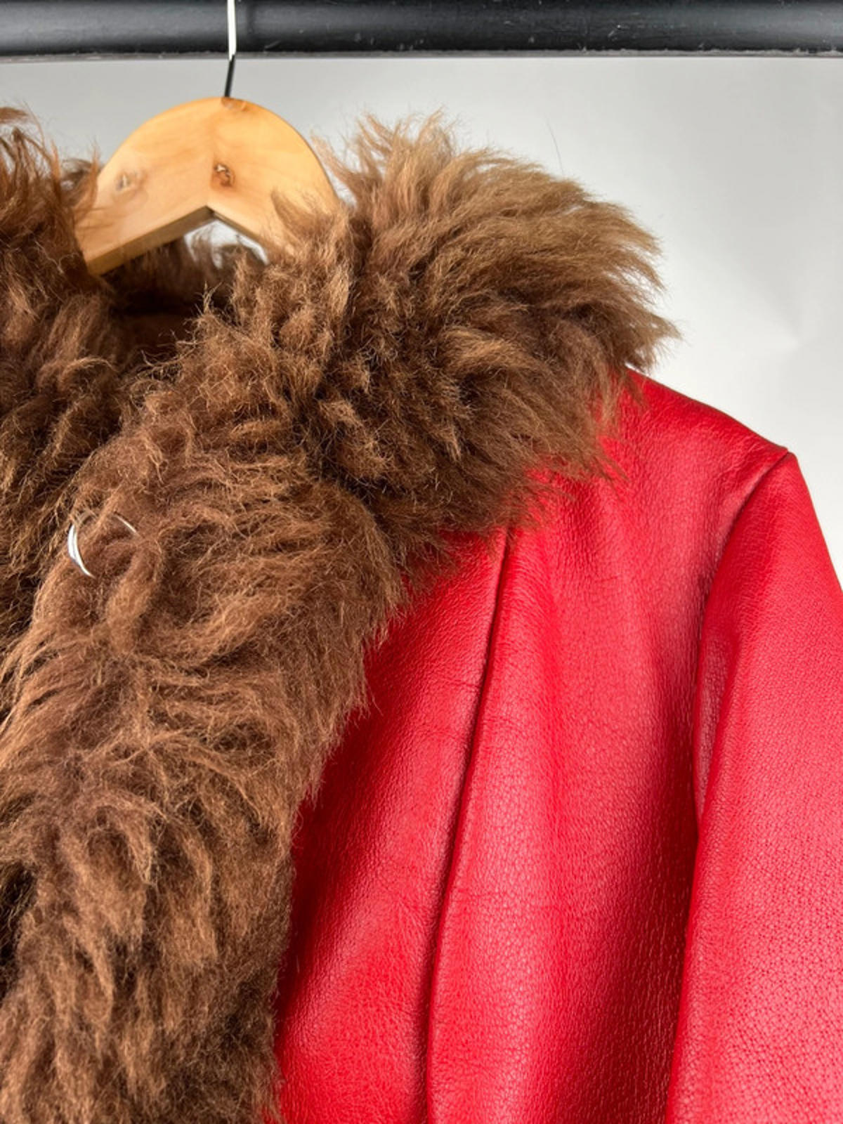 Vintage 70s Leather Afghan Coat