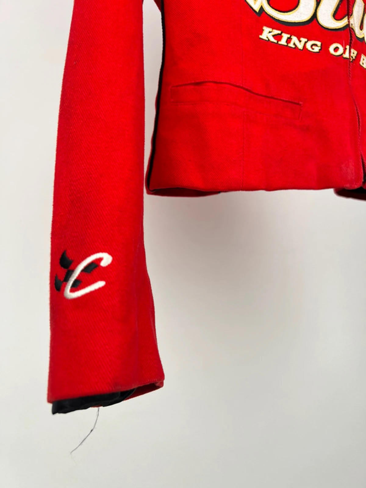 Vintage 90s Budweiser Cropped Jacket