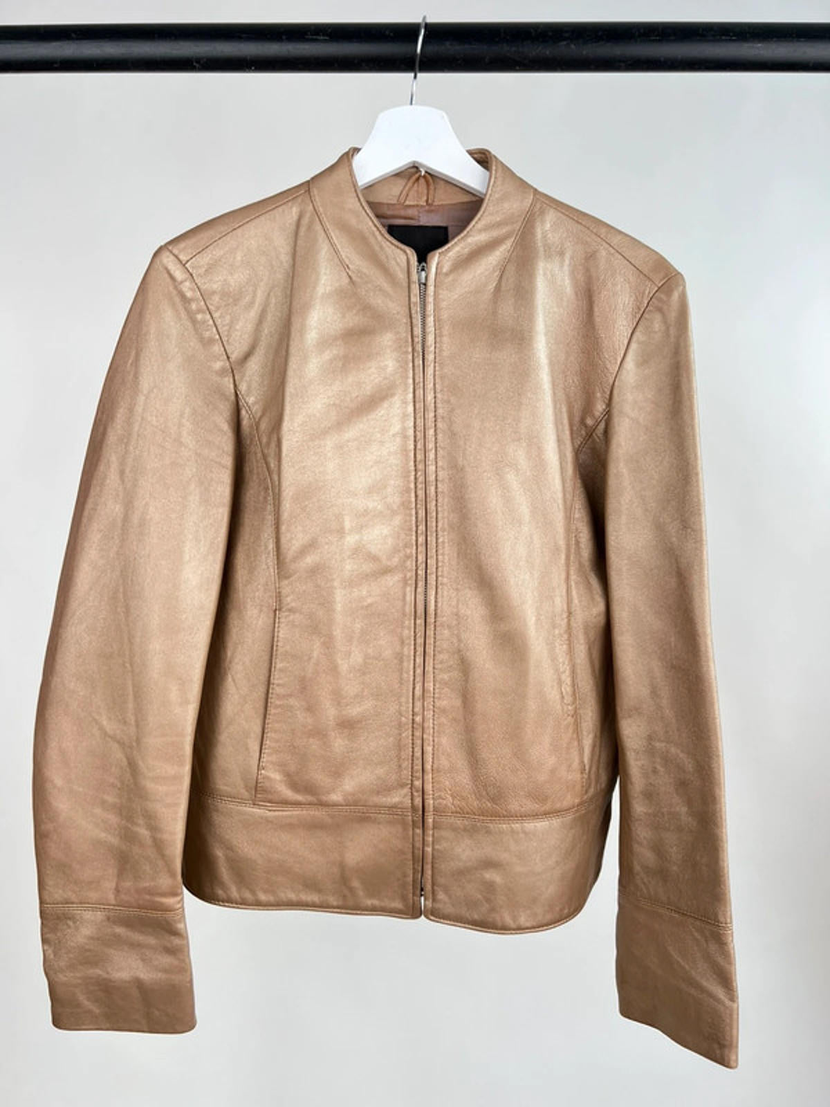Vintage 90s Bronze Leather Jacket
