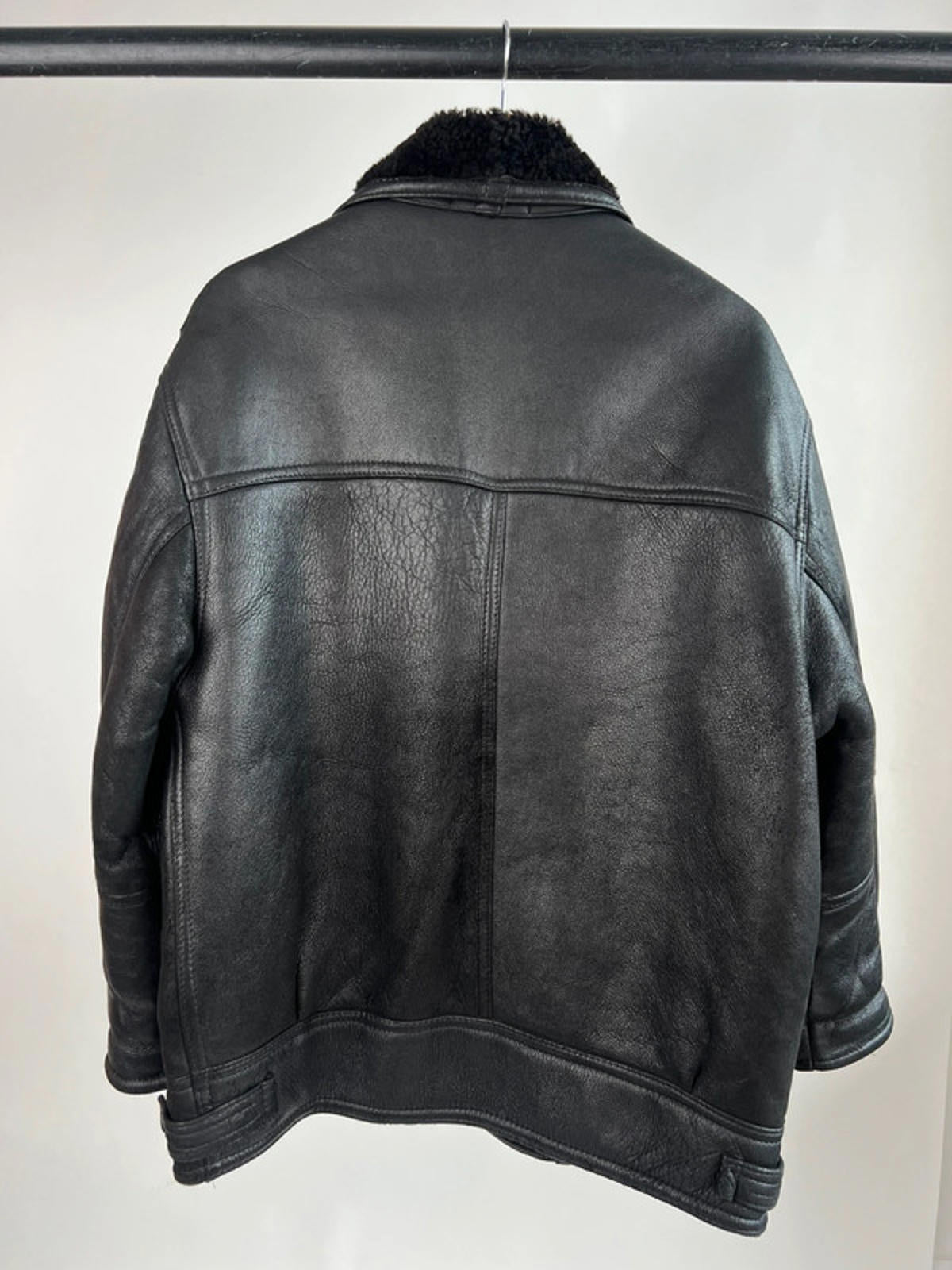 Vintage 80s Aviator Flying Leather Jacket