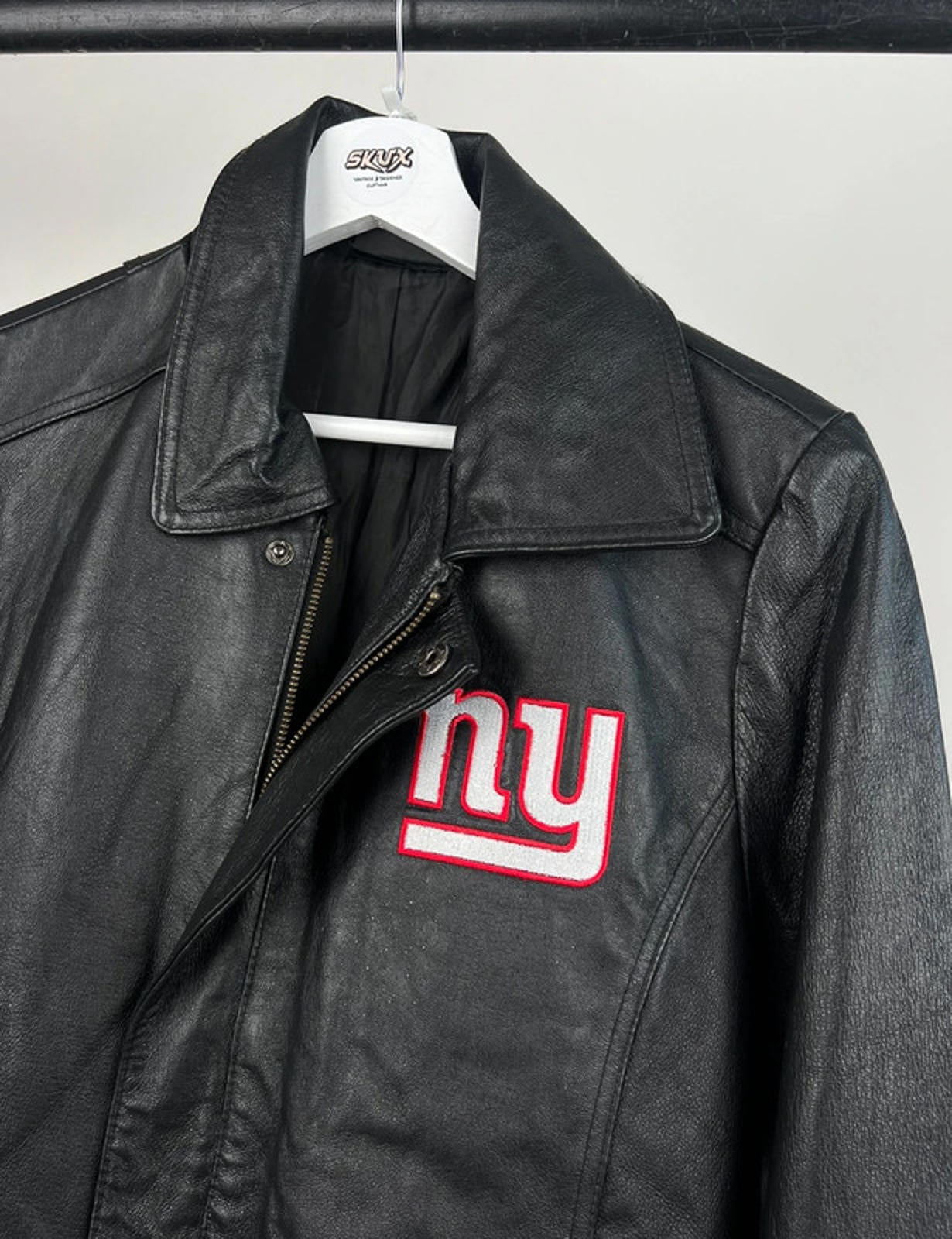 Vintage 90s NY Black Leather Jacket