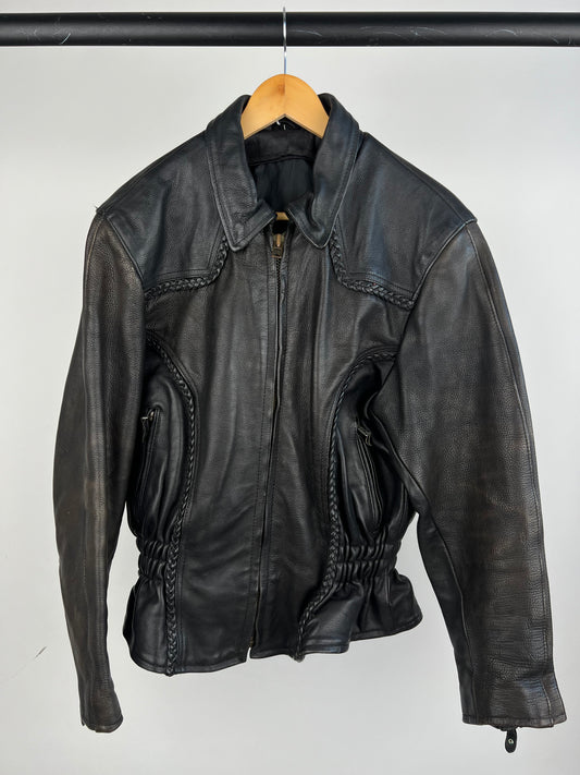 Vintage 80s Leather Biker Jacket