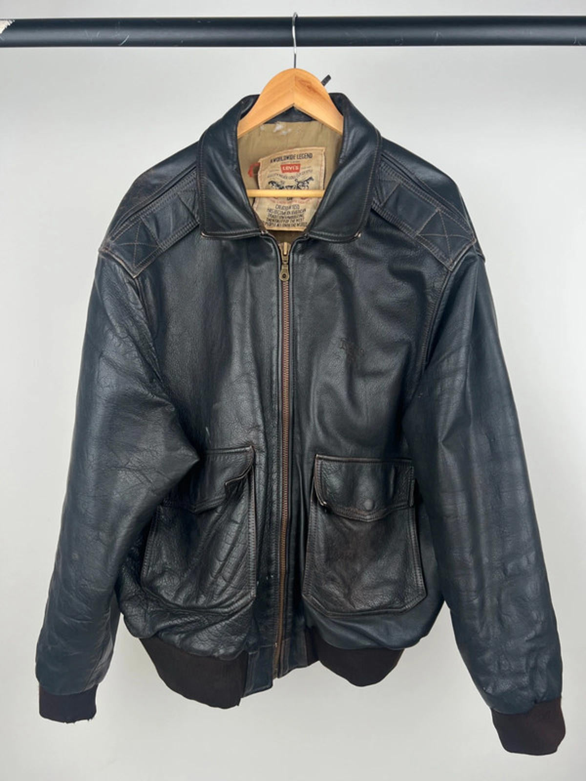 Vintage 90s Levi's Original Leather Jacket