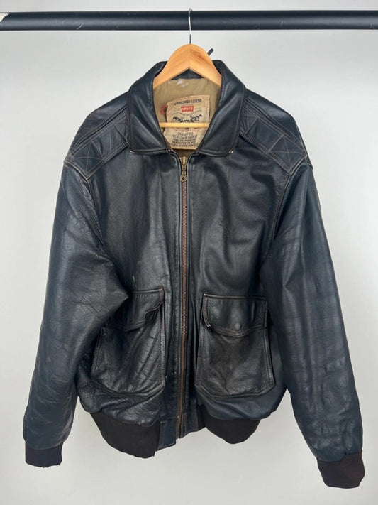 Vintage 90s Levi's Original Leather Jacket