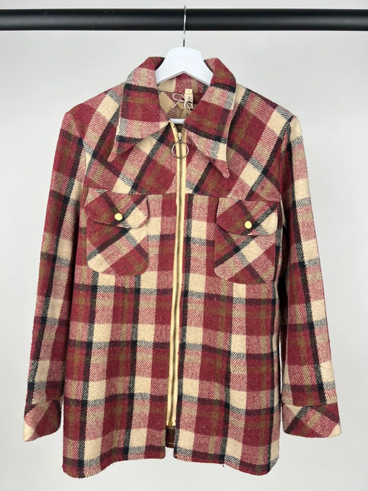 Vintage 70s Checkered Trucker Jacket