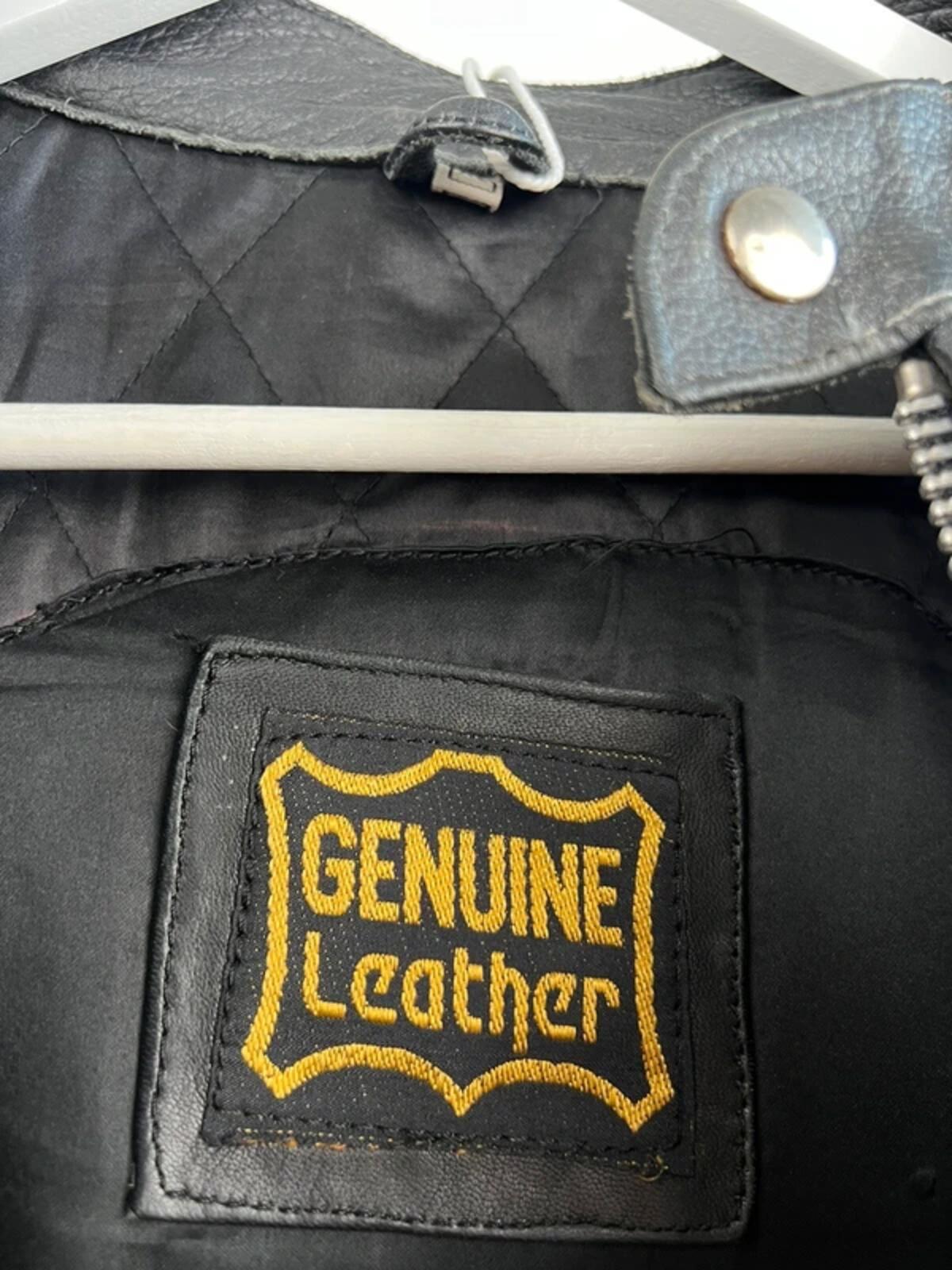Vintage 90s Chesterfield Leather Biker Jacket