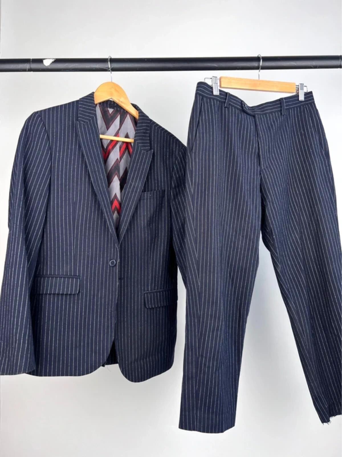 Vintage 90s Italian Pin Striped Suit