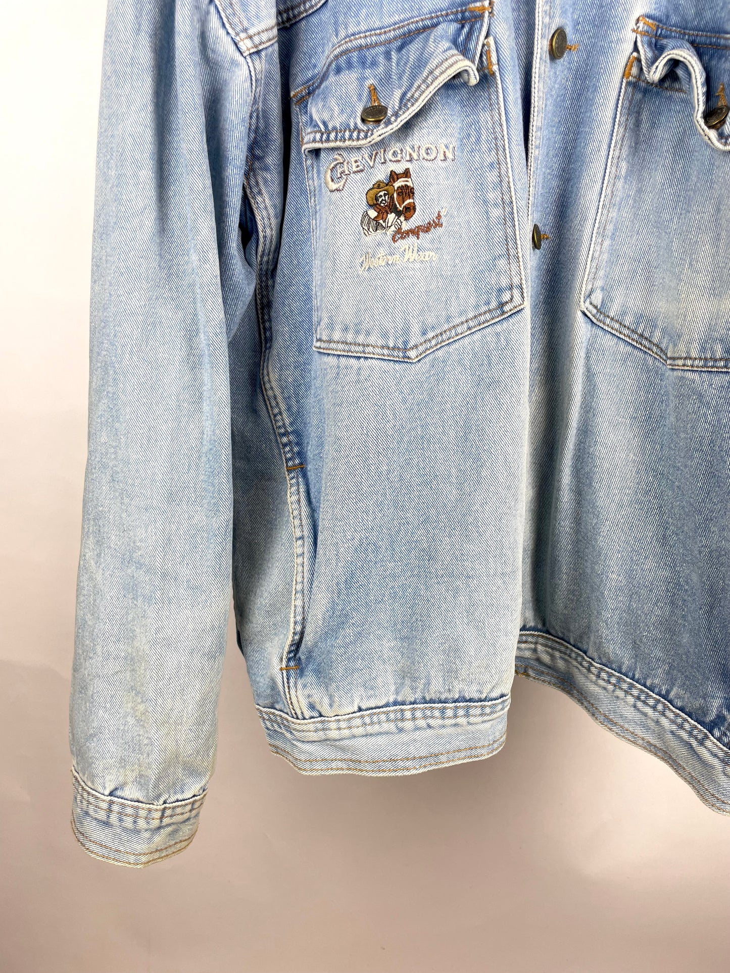 Vintage 90s Chevignon Denim Jacket