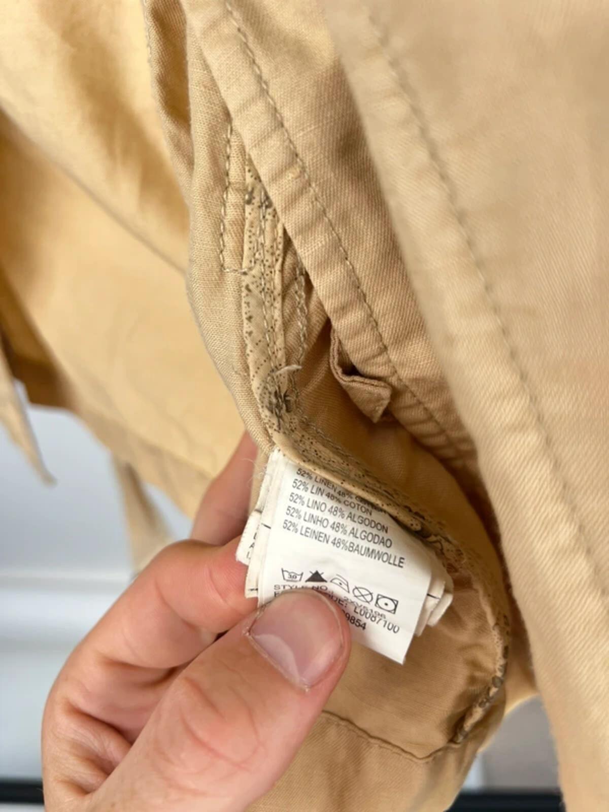 Vintage 90s Marlboro Classics Military Linen Jacket