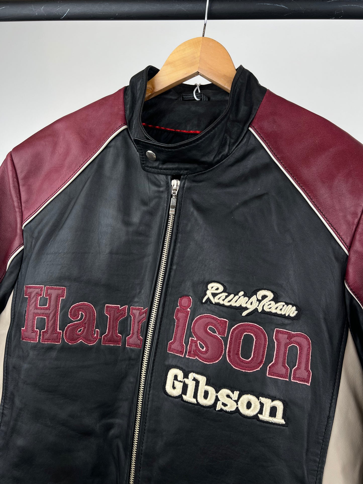 Vintage Dare Devil 90s Leather Biker Jacket