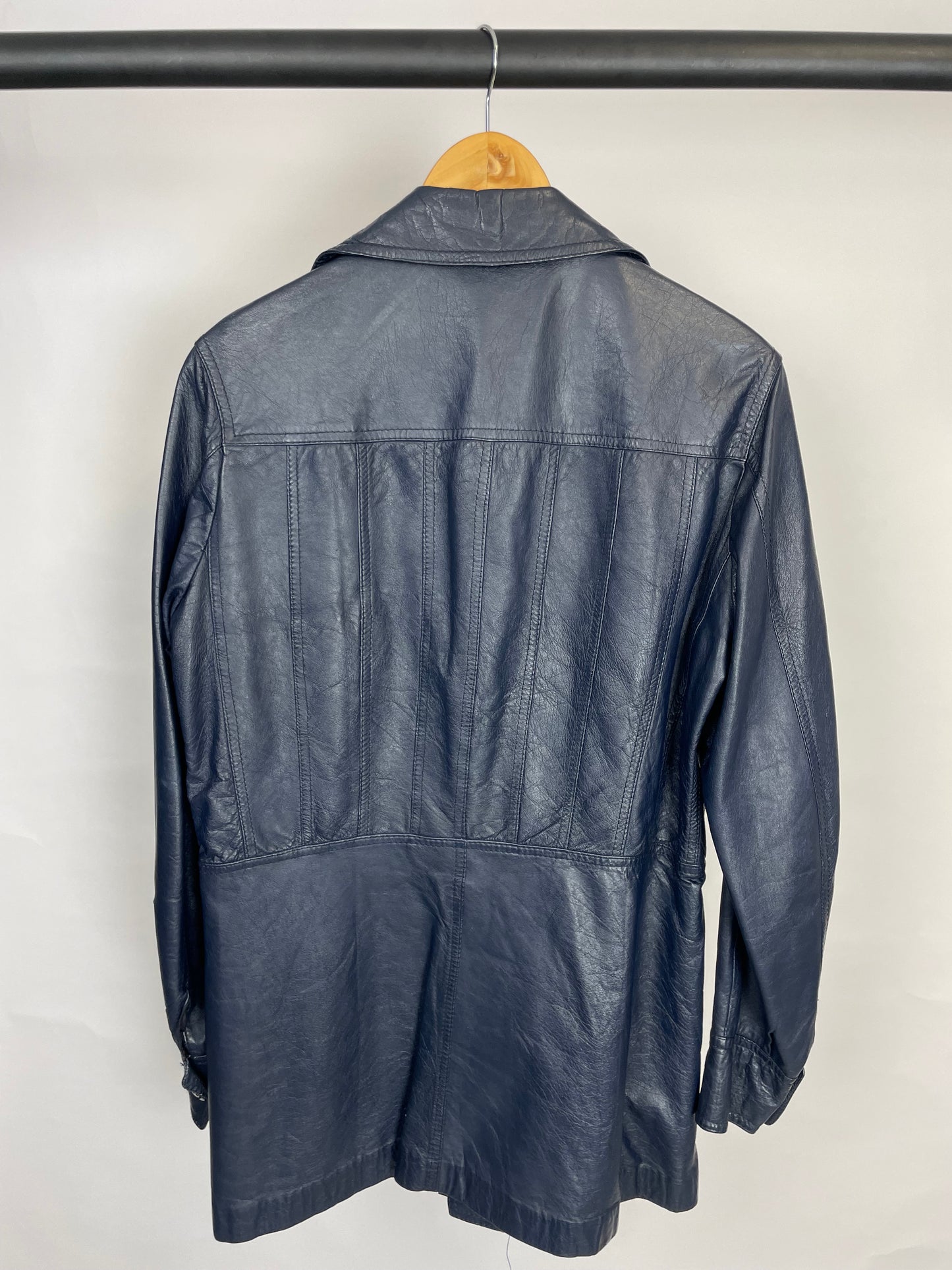 Vintage 70s Long Leather Jacket