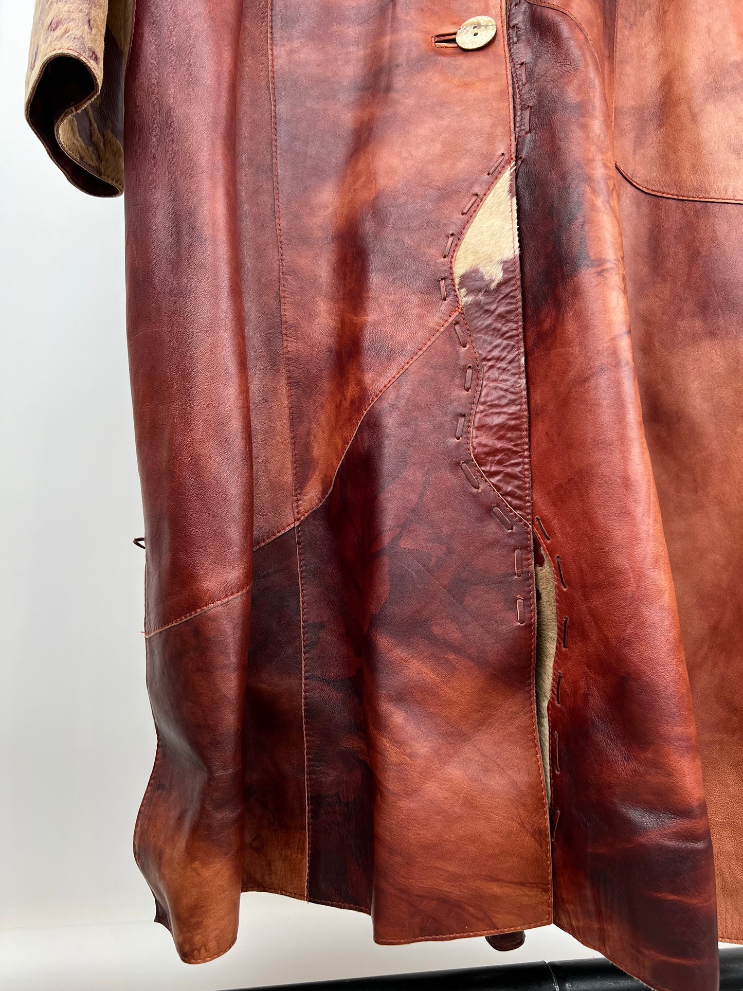 Vintage 90s Silvano Leather Coat
