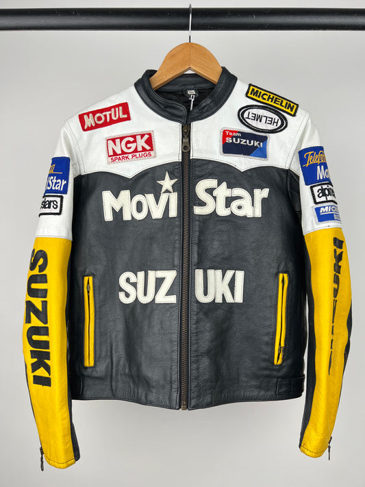 Suzuki 90s Leather Motorbike Jacket