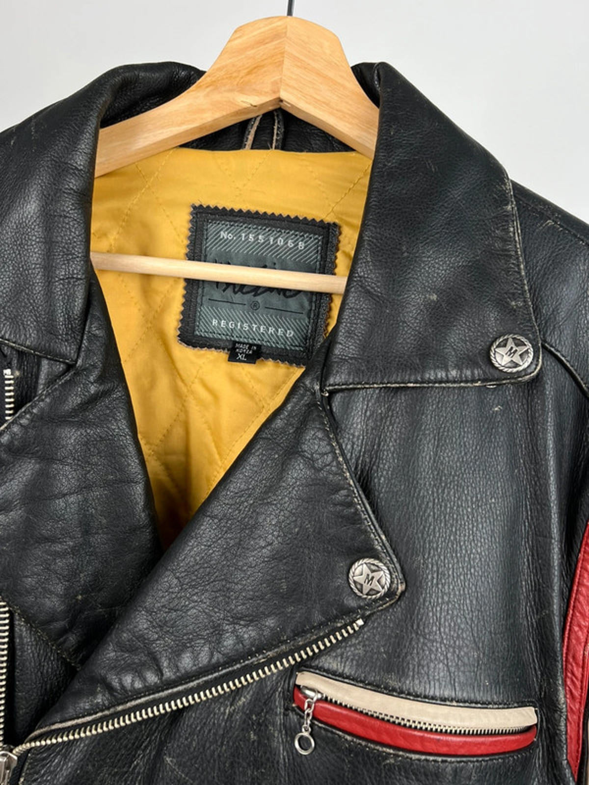 Vintage 90s Mossimo Leather Biker Jacket