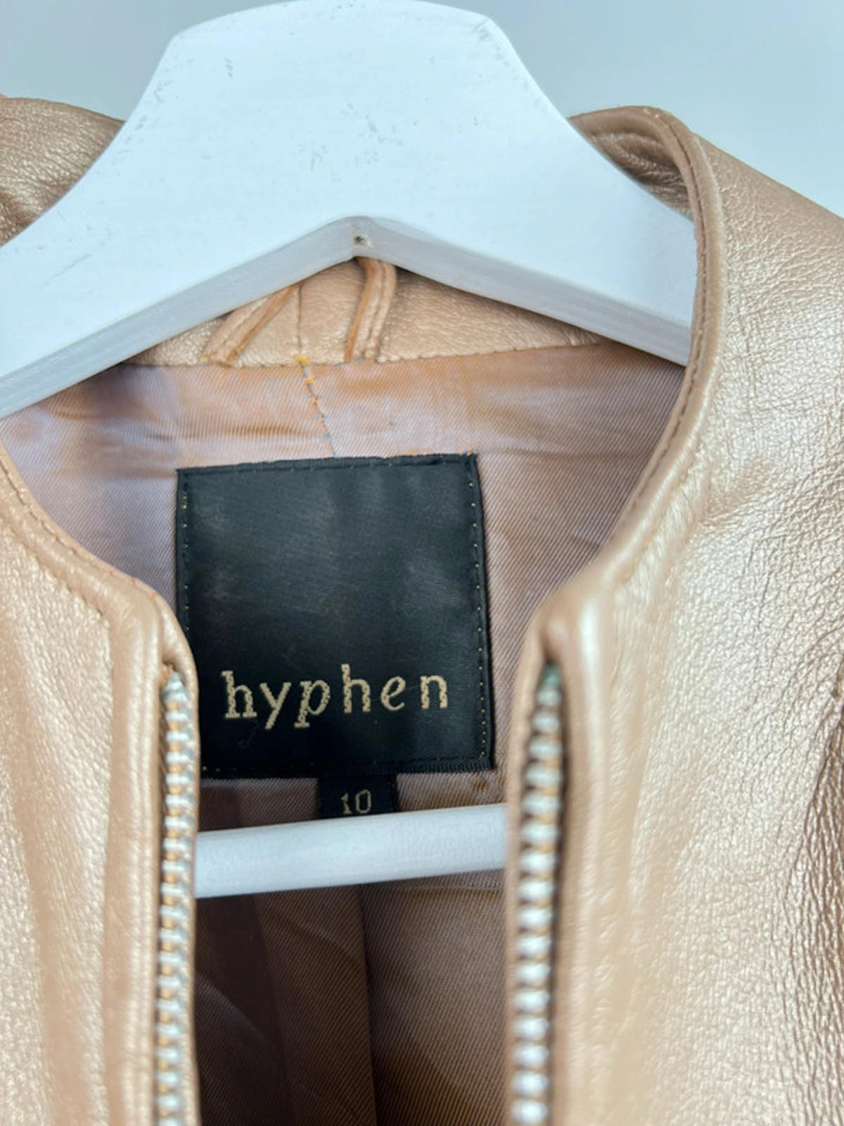 Vintage 90s Bronze Leather Jacket