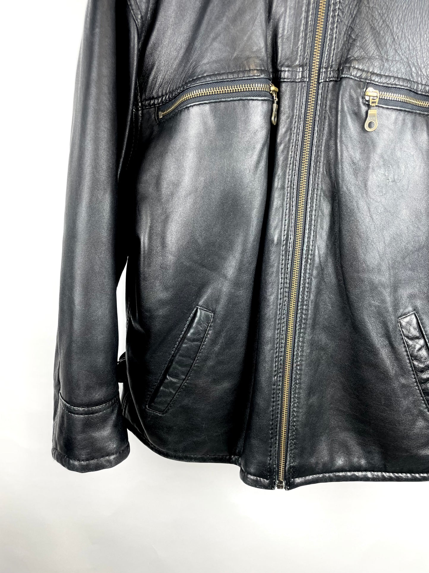 Vintage 90s Genuine Leather Bomber Leather Jacket