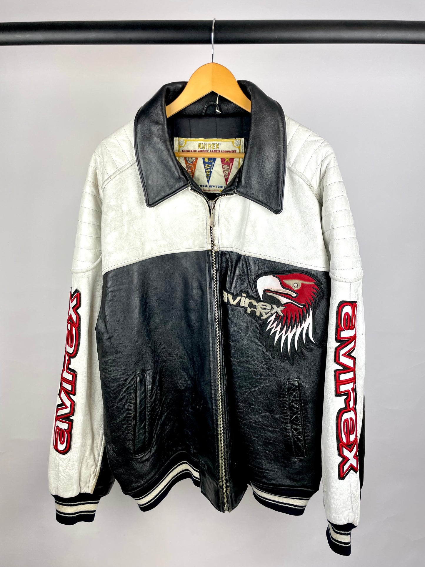 Vintage 90s Avirex NY Leather Jacket