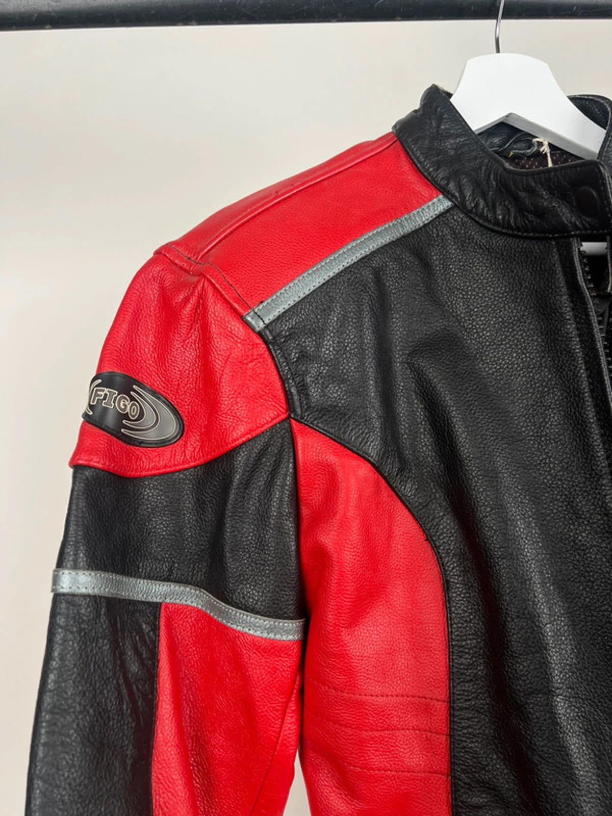Vintage 90s Figo Leather Motorbike Jacket
