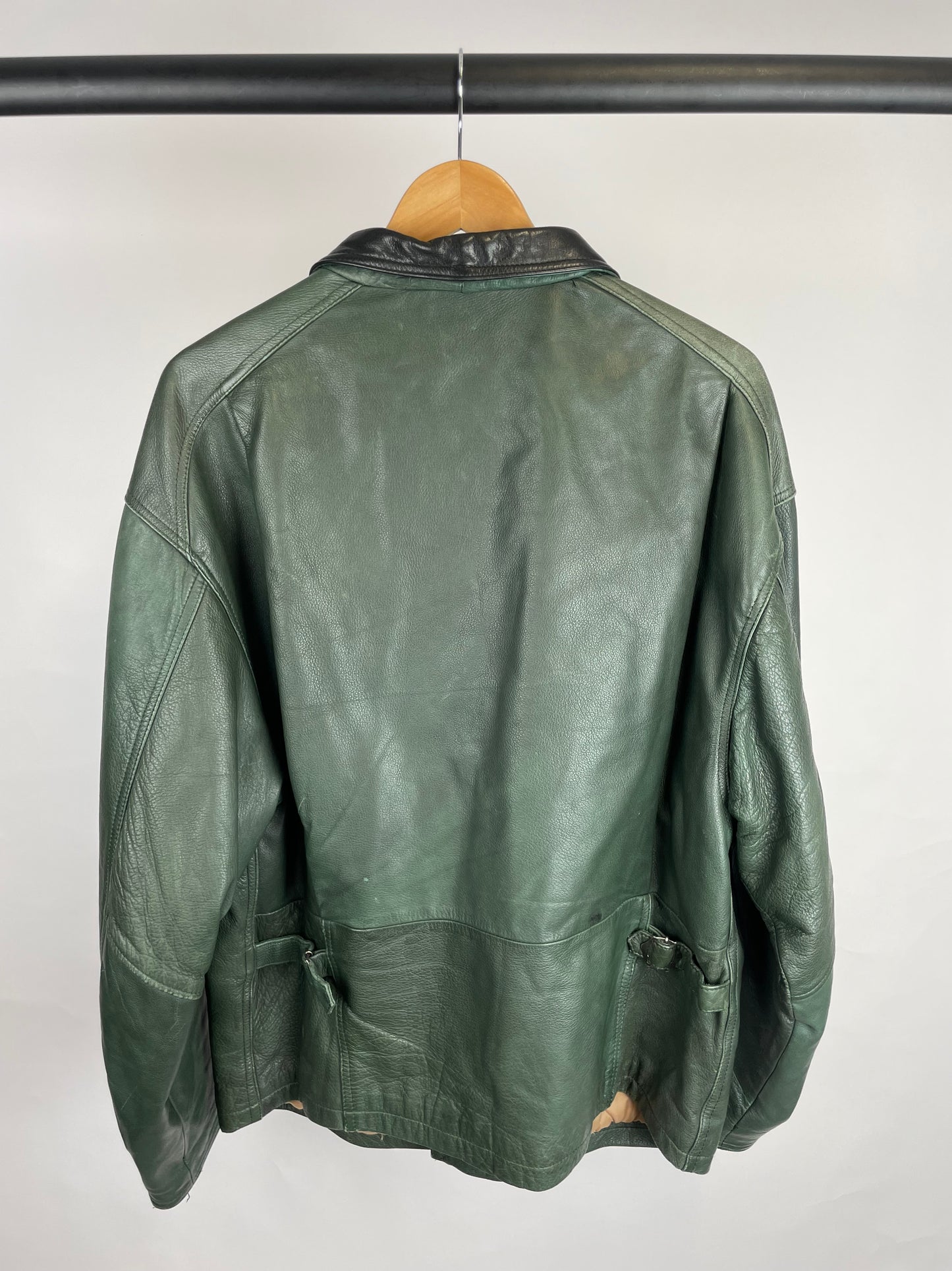 Vintage 80s Diesel Long Leather Jacket