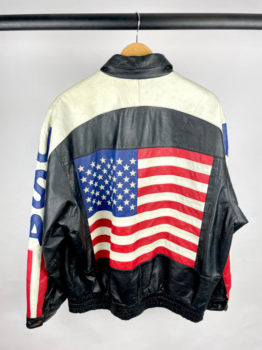 Vintage 90s Interstate Classic Originals Leather Jacket