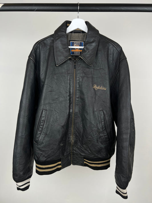Redskins 90s Leather Baseball Jacket
