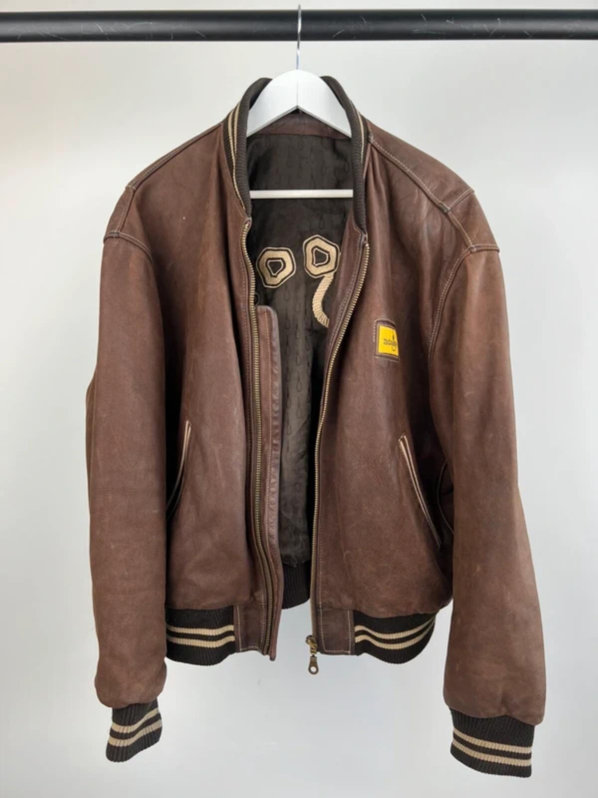 Vintage 90s Noose Leather Bomber Jacket