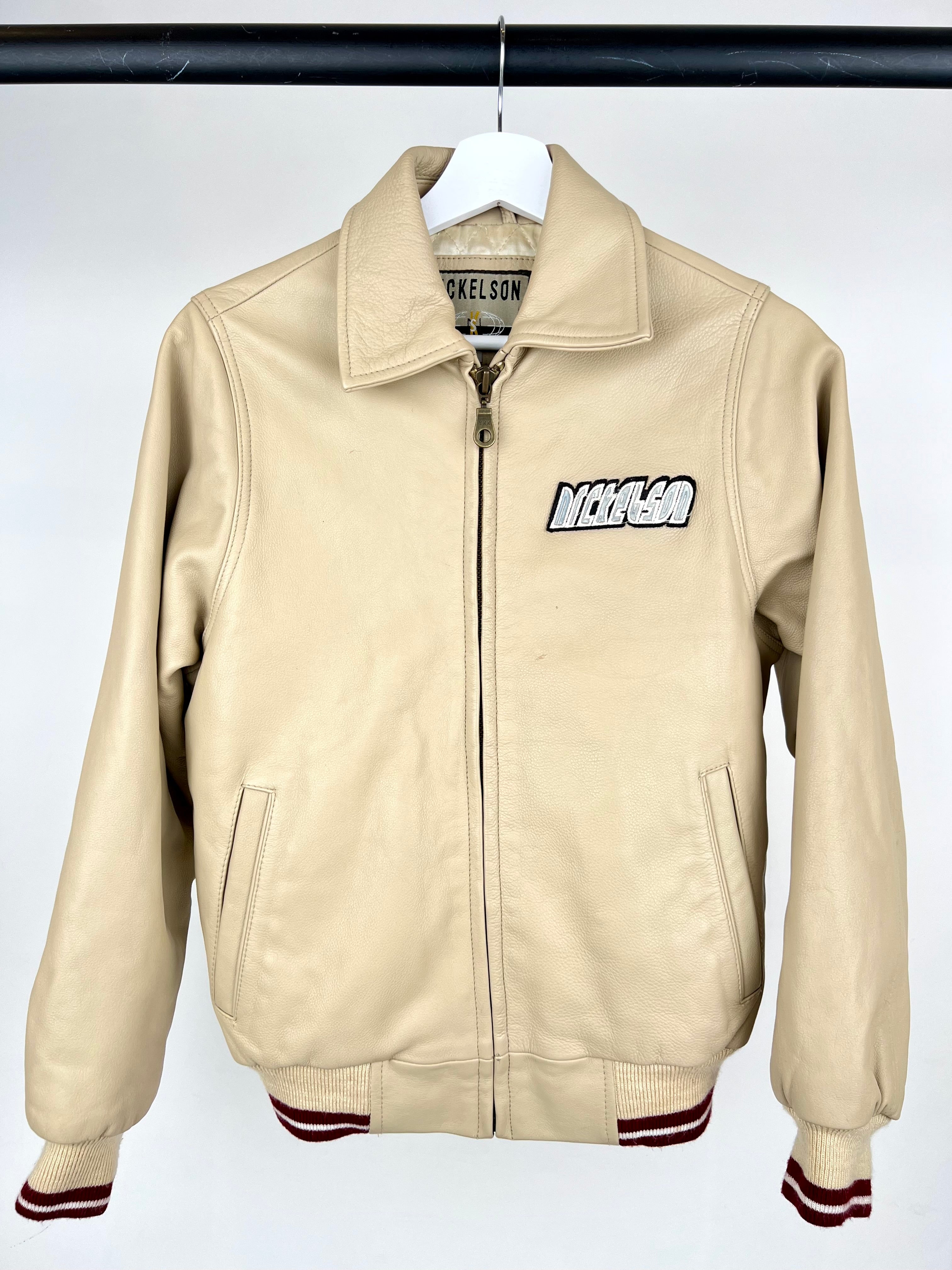 Vintage Nickelson 55 Tiger 90s Leather Bomber Jacket – Skux Vintage